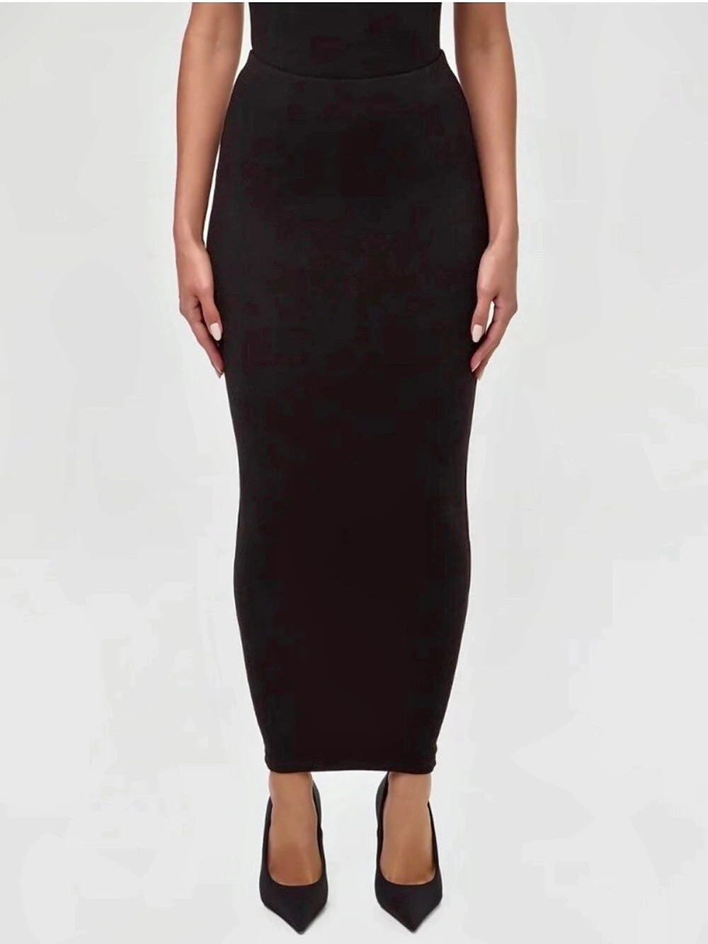 Naked Wardrobe Black Maxi Skirt